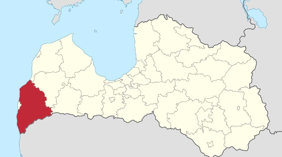 Karte ar SkyGarden apkalpojamām teritorijām Latvijā